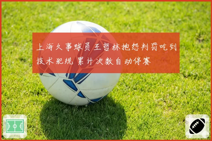 上海久事球员王哲林抱怨判罚吃到技术犯规 累计次数自动停赛